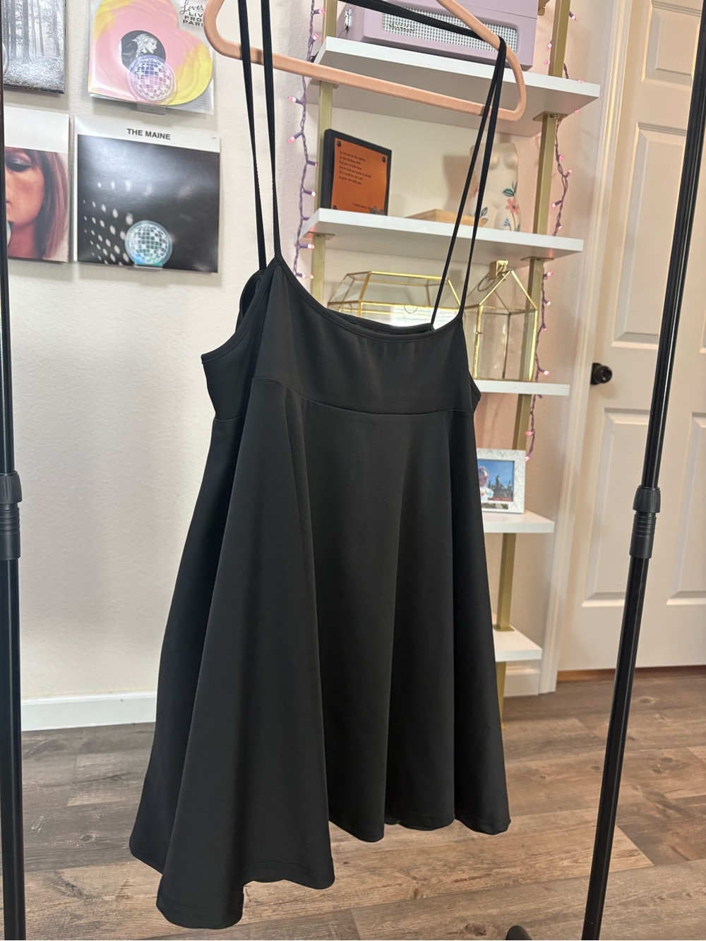 Black Spaghetti Strap Skirt
